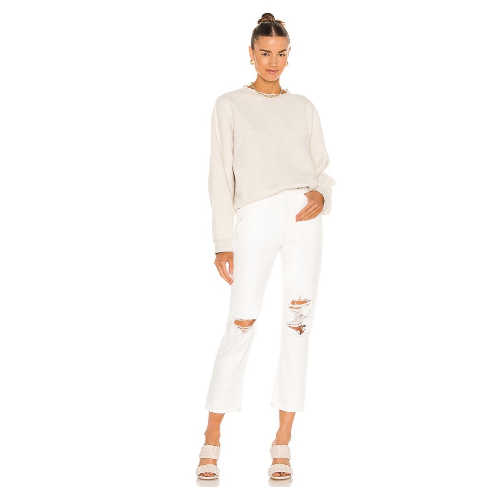 Agolde Riley High Rise Straight Cropped Distressed Jeans - 26